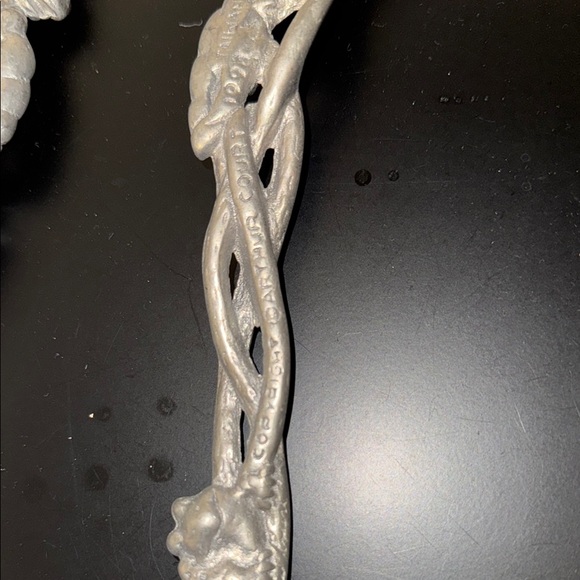 Arthur Court Elegant Silver Floral Frog Salad Spoons - Picture 5 of 5